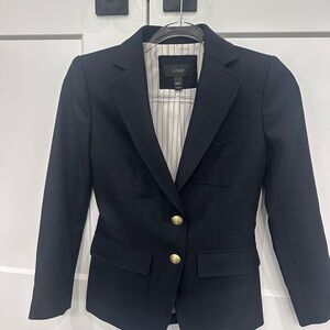J. Crew Women's Navy Blazer with Gold Buttons